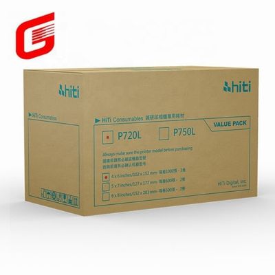 Hiti P750L Kit de impressão de papel fotográfico e fita para 4x6 Fotos Envio DHL UPS TNT FEDEX