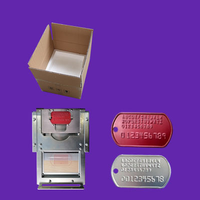 1/7 polegada Intervalo de caracteres 72 Letras Dog Tag ID Metal Tag Punching Machine Embossing Machine