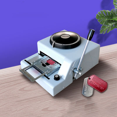 1/7 polegada Intervalo de caracteres 72 Letras Dog Tag ID Metal Tag Punching Machine Embossing Machine