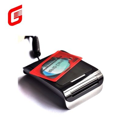 Leitor de cartão de IC inteligente sem contato RS232 / USB com slot de cartão All in 1