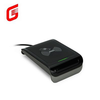 Leitor de cartão de IC inteligente sem contato RS232 / USB com slot de cartão All in 1