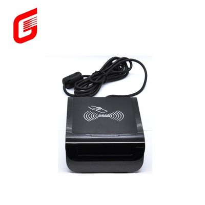 Leitor de cartão de IC inteligente sem contato RS232 / USB com slot de cartão All in 1