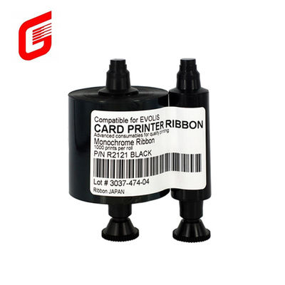 Compatível com a Evolis Quantum Quantum2 Printer R2121 Black Monochrome Ribbon 5000 impressões