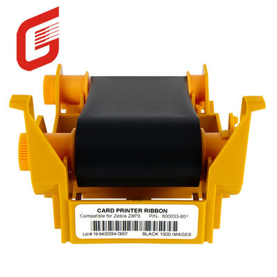 Compativel preto 800033-801 fita para impressora Zebra Equipamento aplicável impressora a cores