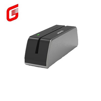 MSR-X6 Leitor de cartões inteligentes de faixa magnética Escritor Prata Preto 5,5 * 1,6 * 1,6 polegadas 140 * 42 * 42 mm