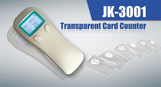 Conto de cartões transparentes automáticos portáteis JK-3001 com material ABS