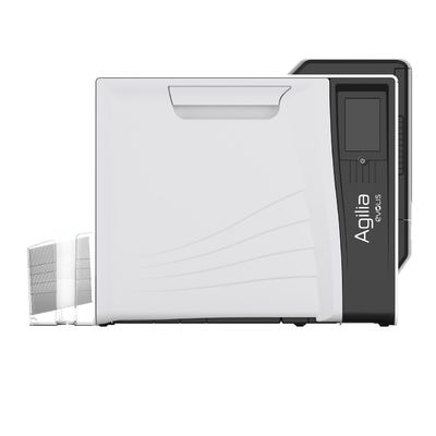 Impressora de cartão de visita IC de dupla face com tela LCD colorida de 3,5 polegadas