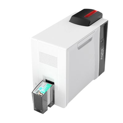Impressora de cartão de visita IC de dupla face com tela LCD colorida de 3,5 polegadas