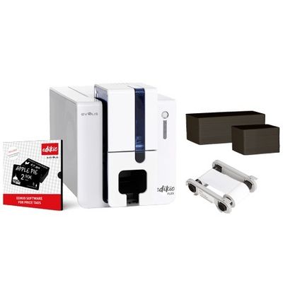 Evolis Edikio FLEX Tag de lado único 12 pontos/mm 300dpi USB Ethernet Full Tag Cartão de hotel