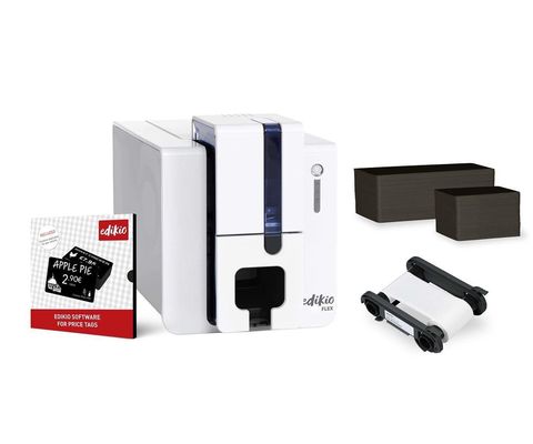 Evolis Edikio FLEX Tag de lado único 12 pontos/mm 300dpi USB Ethernet Full Tag Cartão de hotel