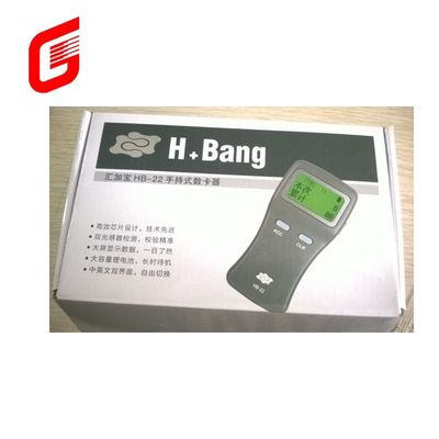 HB-22 Contador de cartão inteligente de plástico portátil com LCD gráfico e espessura de cartão de 0,25 mm
