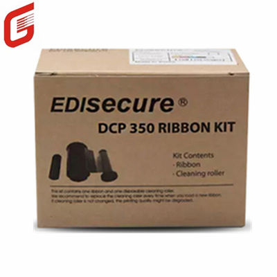 Original DIC10580 YMCKO Kit de fita colorida 250 imagens por rolo para impressora de cartão de identificação DCP 350