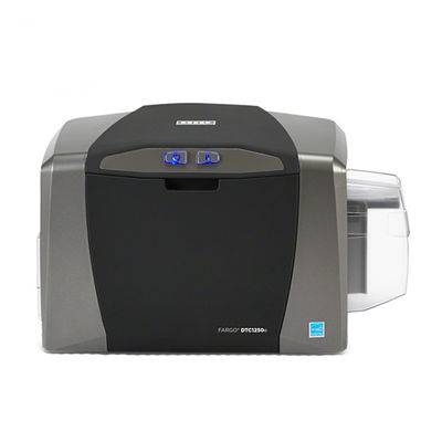 Fargo DTC1250e Impressora de cartão de identificação de lado único e duplo Tamanho de papel máximo CR80 Interface USB