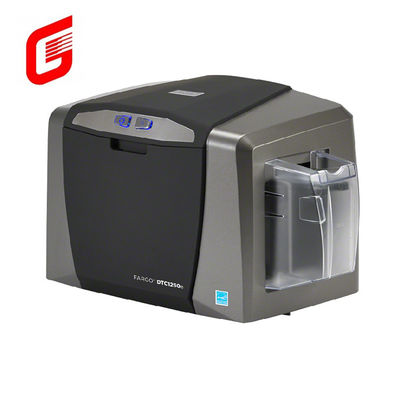 Fargo DTC1250e Direct to Card Printer com Smart ID IC Encoder Single e Double Side