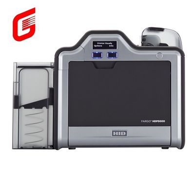 Fargo HDP5000 Dual Side High Definition Thermal PVC Smart Business Impressora de cartão de identificação IC