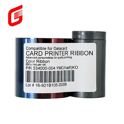 Cartão de dados original 534000-004 YMCKT Printer Ribbon 650 Impressões para demandas de impressoras de cartões