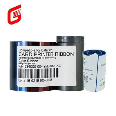Cartão de dados original 534000-004 YMCKT Printer Ribbon 650 Impressões para demandas de impressoras de cartões