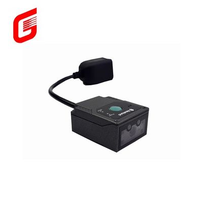 Interface RS232/USB Desktop preto Scanner de código de barras QR 1D 2D fixo para digitalização precisa