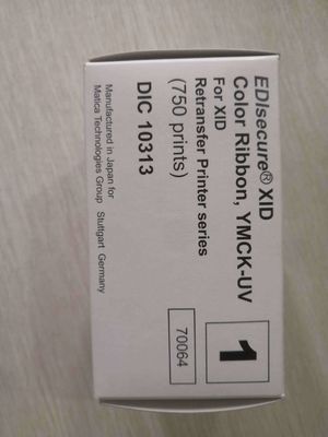 XID8300 Faixa de cores UV DIC10313 YMCK-UV para XID 8600 Impressora de cartões Material de nylon