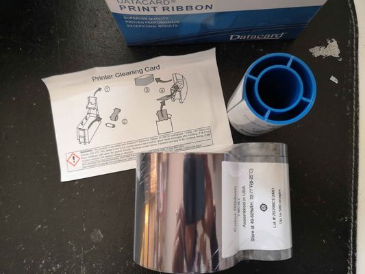 300 Impressões Cartão de dados CD800 Faixa YMCKF-KT Faixa fluorescente Compatível com 534000-006