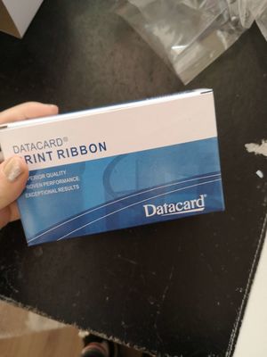 300 Impressões Cartão de dados CD800 Faixa YMCKF-KT Faixa fluorescente Compatível com 534000-006