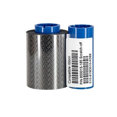 Compatível com 800015-185 Scratch-Off Ribbon para Zebra P310i P420i P520i impressora