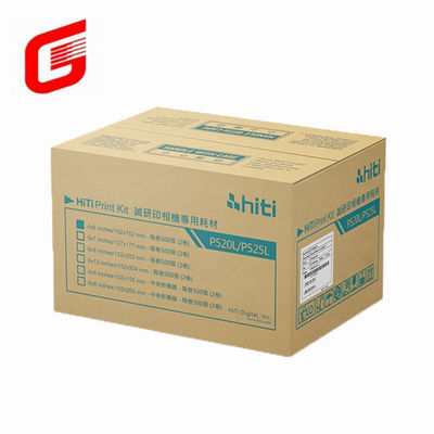 Top- Hiti P525L Kit de impressão de papel fotográfico e fita para 5x7 &quot; 127x177 mm Fotos 290 impressões