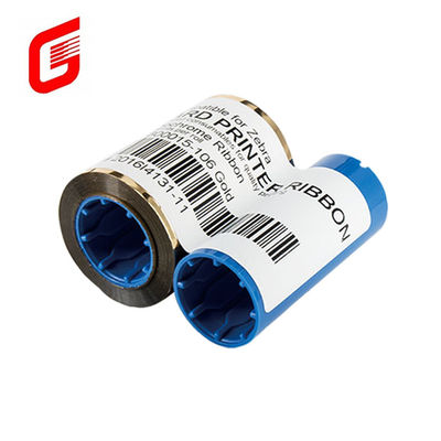 Tipo de fita compatível Zebra 800015-106 Ouro para P330i 430i Impressora de cartões 1000 imagens