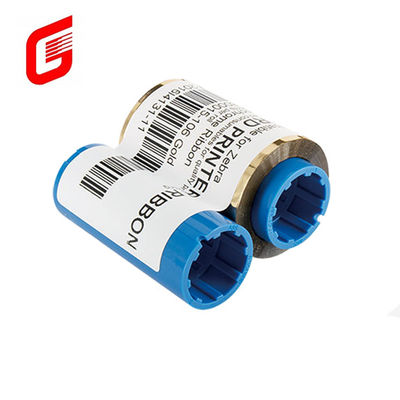 Tipo de fita compatível Zebra 800015-106 Ouro para P330i 430i Impressora de cartões 1000 imagens