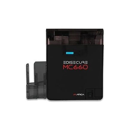 Impressora de cartão RFID inteligente de negócios Matica EDIsecure MC660 Retransfer