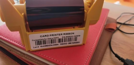Zebra ZXP Série 3 Compatível YMCKO Ribbon 800033-340WM para P100i P100m P110i P120i