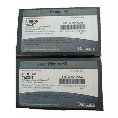 535700-004 R002 YMCKT Faixa de cores 500 Imagens para Datacard CD800 Impressora de cartão de identificação