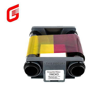 Evolis CBGR0100C Badgy100 / 200 YMCKO Faixa de cor 100 Impressões/Rolo COMPATÍVEL
