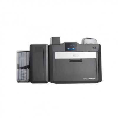600dpi HID Fargo HDP6600 Impressora de cartão de identificação comercial inteligente de dois lados com 2.5A de potência máxima
