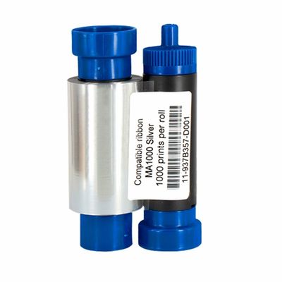 Impressoras de cartões Pronto Compatible MA1000K-Silver Ribbon para impressora Magicard Enduro