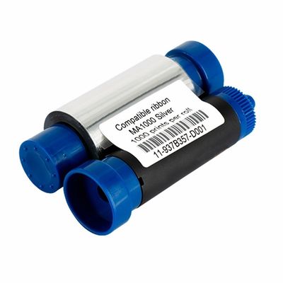 Impressoras de cartões Pronto Compatible MA1000K-Silver Ribbon para impressora Magicard Enduro
