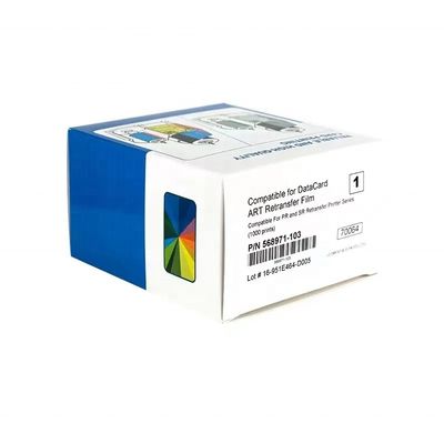 Datacard 568971 001 YMCK Faixa de cores e 568971 103 Retransfer Film para SR200 SR300 RP90 RP90