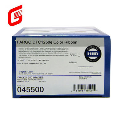 045515 Faixa DTC1250e Impressora de cartões 250 imagens YMCKO Faixa para equipamentos aplicáveis
