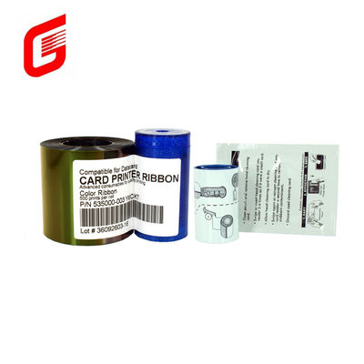 Faixa de cores original CD800 YMCKT para impressora de cartões de dados de estoque 535000-003 Largura 9mm