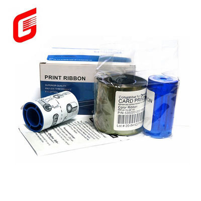 Faixa de cores original CD800 YMCKT para impressora de cartões de dados de estoque 535000-003 Largura 9mm