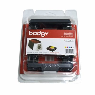 9mm Largura CBGR0100C Faixa de cores Compatível com Badgy100 e Badgy200 Impressora de cartões