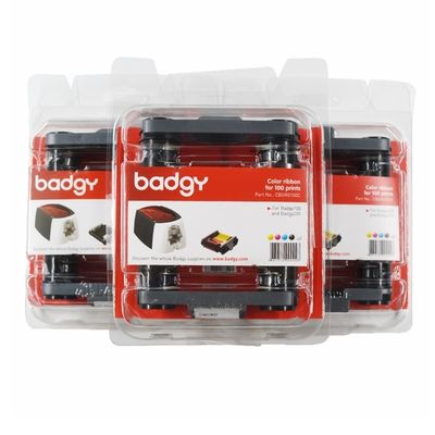 9mm Largura CBGR0100C Faixa de cores Compatível com Badgy100 e Badgy200 Impressora de cartões