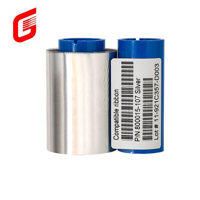 Compativel Zebra P310i P330i P430i Monocromática fita de prata 800015-107 para P300C P300F P420i P520i