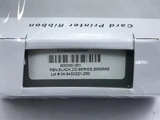 Banda compatível para Zebra ZC100 ZC150 impressora de cartões de identificação 800300-301 2000 Impressões/rolo