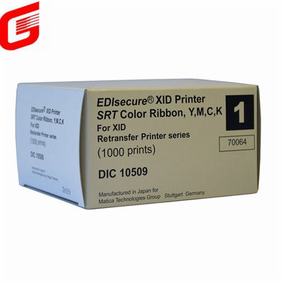 Retransfer Film DIC10539 para impressora Matica XID8100 YMCK Color Ribbon 1000 impressões