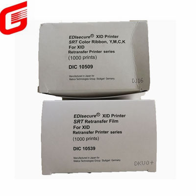 Retransfer Film DIC10539 para impressora Matica XID8100 YMCK Color Ribbon 1000 impressões