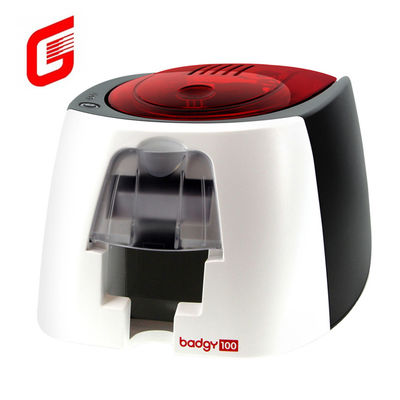 Evolis Badgy100 Impressora de cartão de identificação de negócios de plástico inteligente unilateral