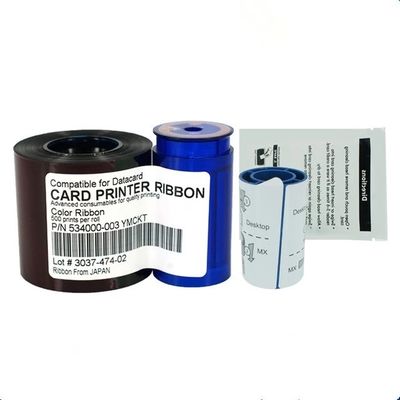 Faixa de impressora de nylon 66 para cartão de dados 534000-003 YMCKT Faixa de cores 500impressões