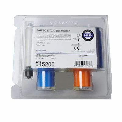 Impressora de cartão de identidade Fargo DTC4500 Faixa YMCK Cor 045200 para impressão profissional