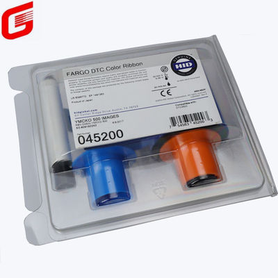 Impressora de cartão de identidade Fargo DTC4500 Faixa YMCK Cor 045200 para impressão profissional